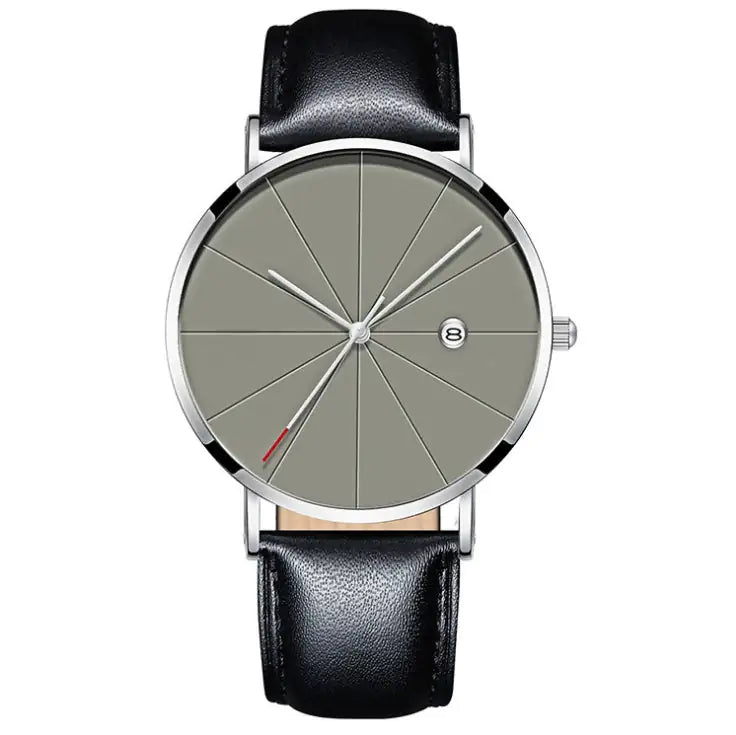 Sleek Men's Quartz Calendar Watch