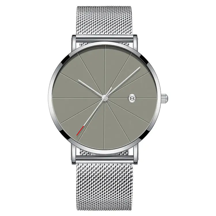 Sleek Men's Quartz Calendar Watch