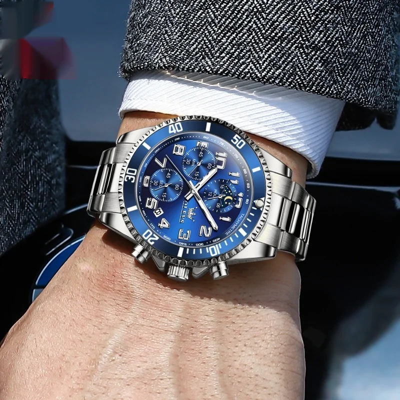 OLEVS Men’s Two-Tone Stainless Steel Chronograph