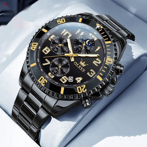 OLEVS Men’s Two-Tone Stainless Steel Chronograph